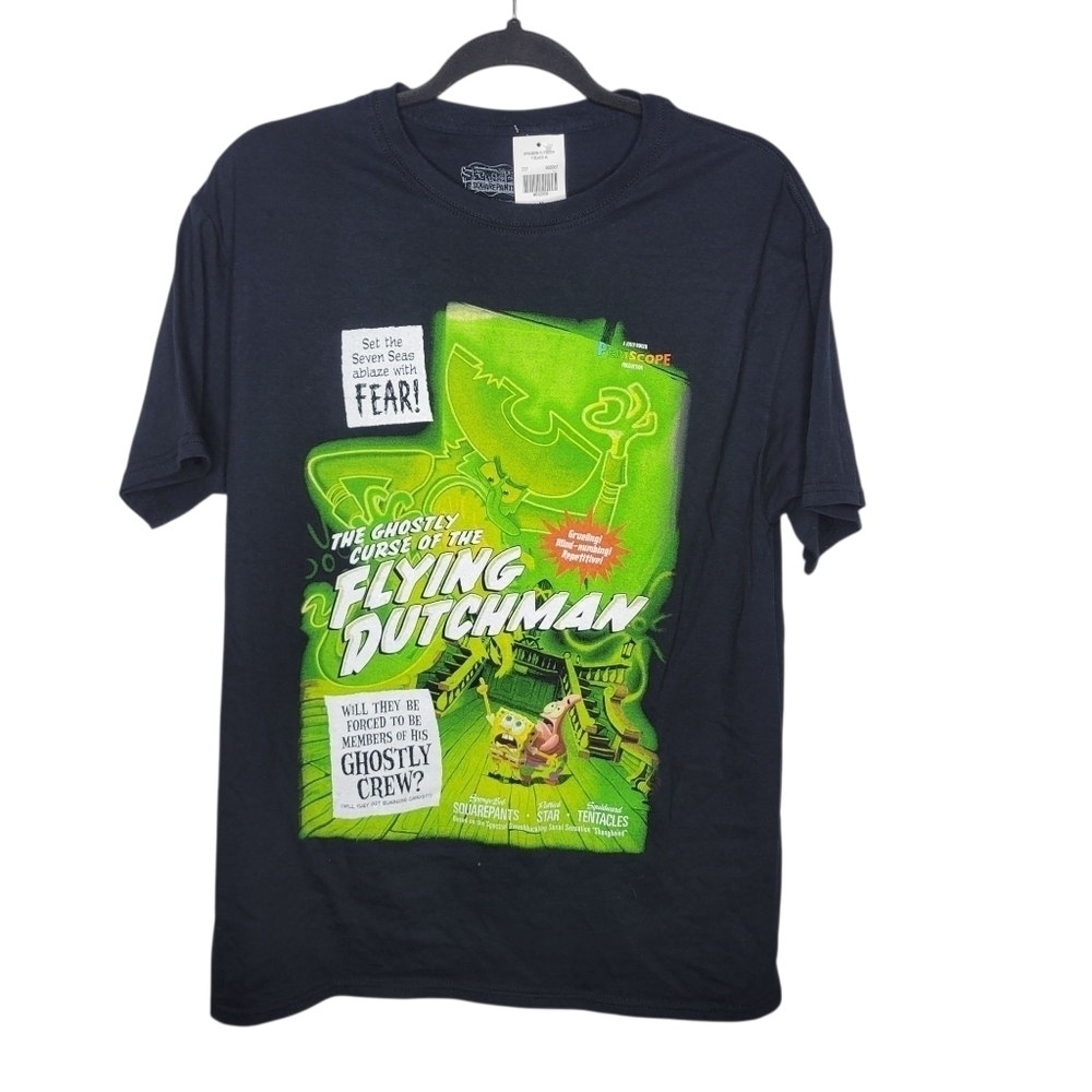 SpongeBob SquarePants The Ghostly Curse of the Flying Dutchman T-Shirt Size M